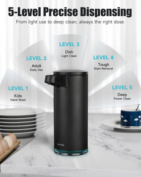 AIKE SensePro matte-black coating provides a modern, durable look for kitchen or bath.