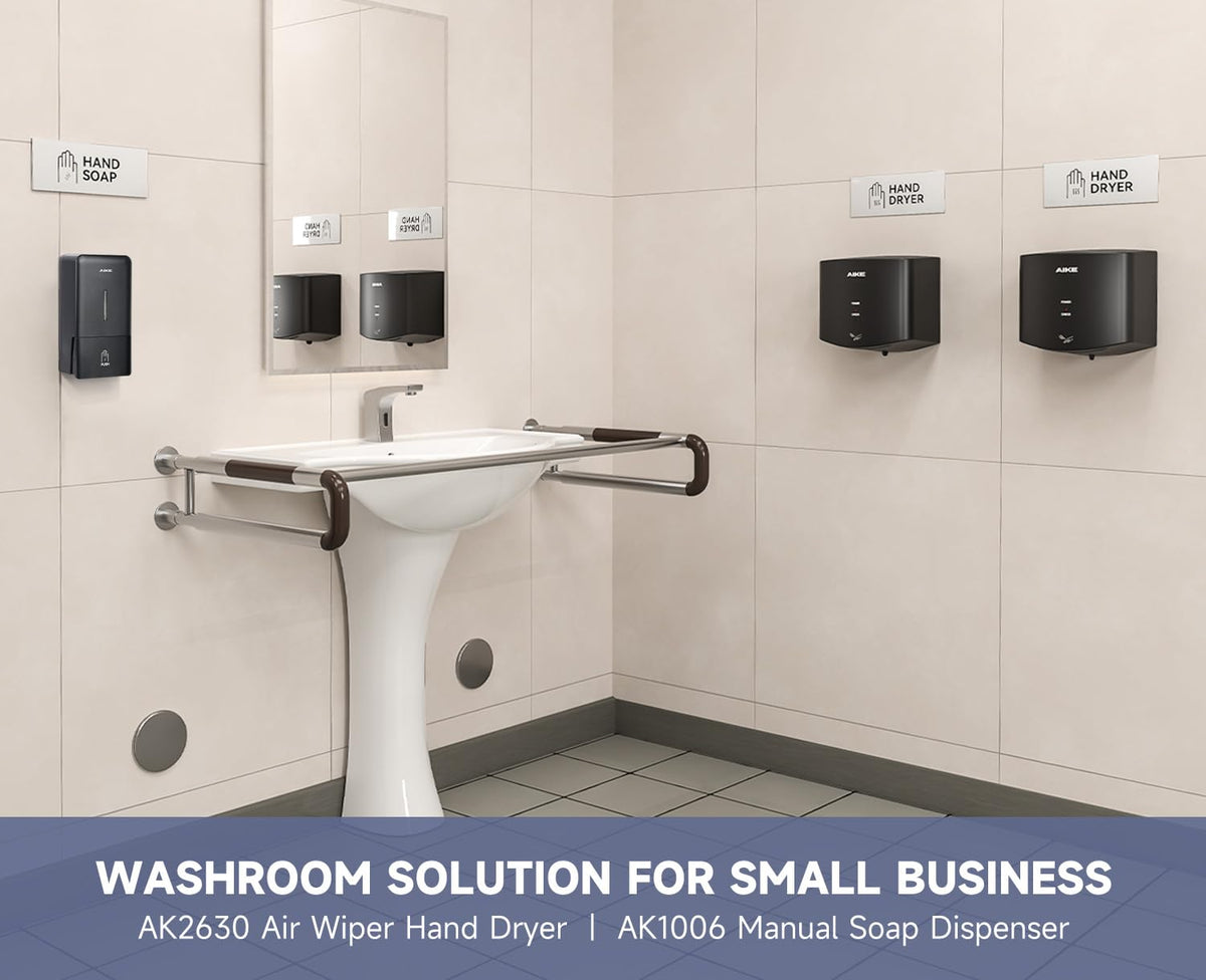 AIKE adhesive installation option for quick mounting on smooth surfaces