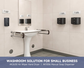 AIKE adhesive installation option for quick mounting on smooth surfaces
