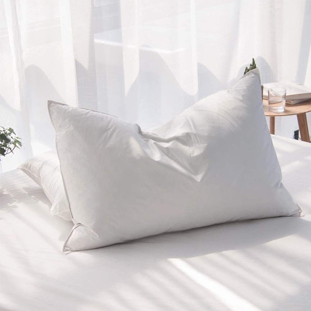AIKOFUL Luxury Feathers Down Pillow main view showing plush hotel-quality loft for restful nights.