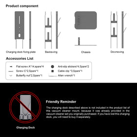 AIKOLZON vacuum stand anti-tip design keeps the unit steady during use.