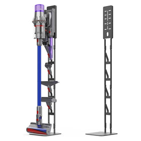 AIKOLZON vacuum stand side view highlights sturdy carbon steel support for organized storage