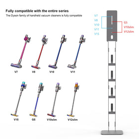 AIKOLZON vacuum stand maximizes space-saving storage in any room.
