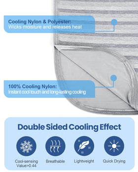 Ailemei Direct cooling blanket packed compactly for travel
