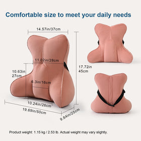 Ailuteie lumbar pillow on car seat offering steady support for long drives