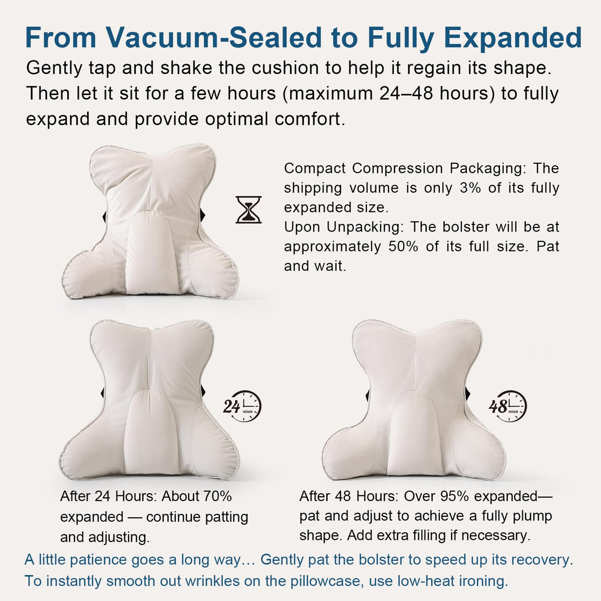 Ailuteie detachable cover on the lumbar pillow is machine washable