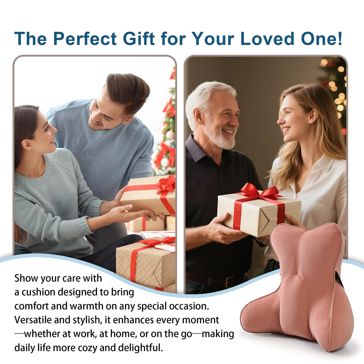 Ailuteie lumbar pillow foam-fill offers lasting shape