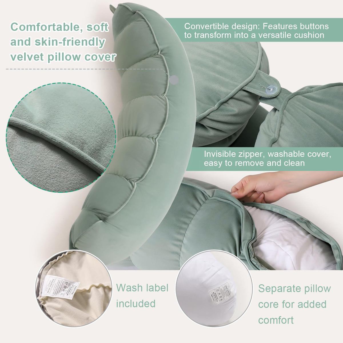 Ailuteie Peallow multiuse decor pillow suitable for cozy spaces.