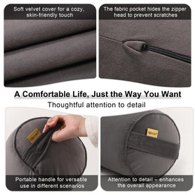 Ailuteie pillow suitable for back, side, or stomach sleepers for flexible support.