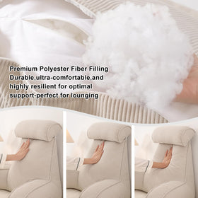Ailuteie reading pillow 3D filling provides balanced support
