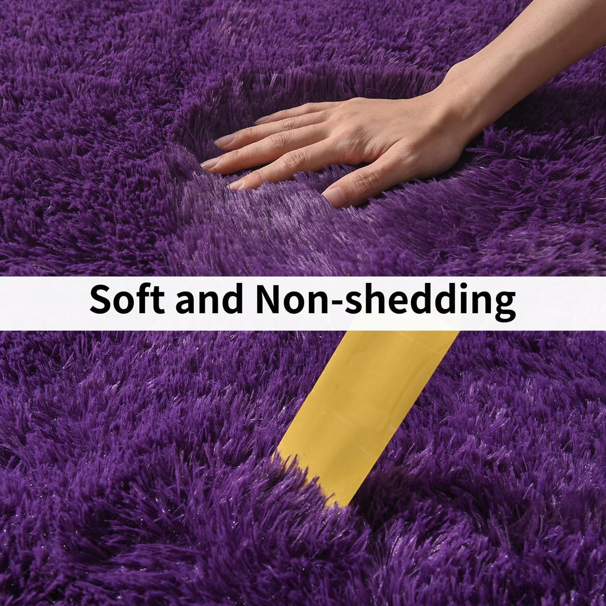 Ailyei non-slip bottom keeps rug secure on smooth floors
