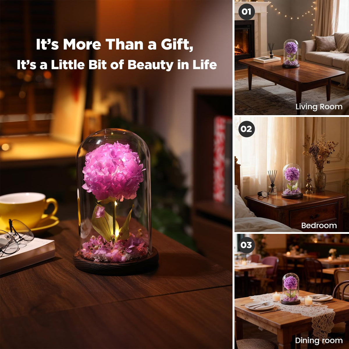 AIMEYE Mother's Day gift featuring lasting bloom beauty.