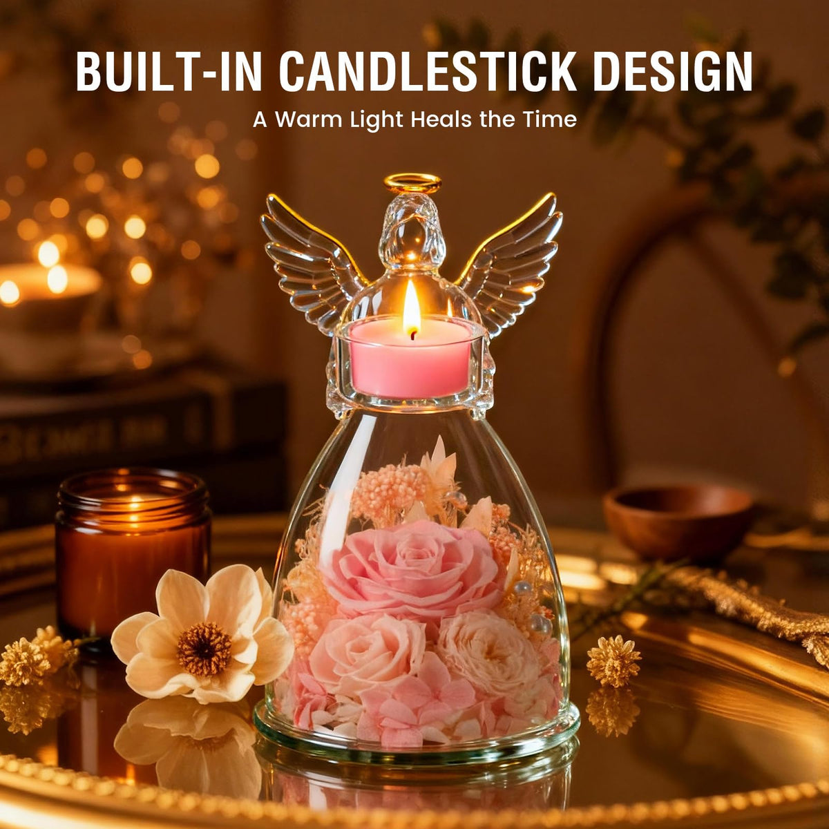 AIMEYE keepsake for Grandma celebrating memories with subtle floral glow.