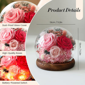 Aimeye pink preserved rose as a Mother's Day gift, lasting affection.