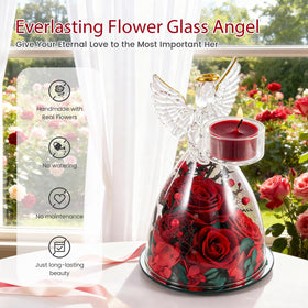 AIMEYE preserved roses under glass stay dust-free for enduring beauty.