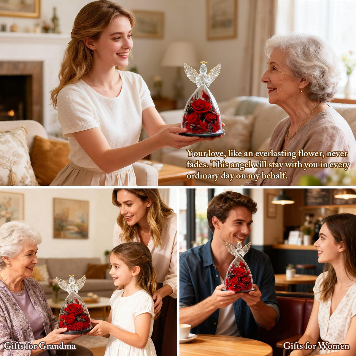AIMEYE decorative rose display adds refined charm to any room.