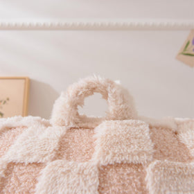 Aimuan reading pillow in bed setup, providing upright support for reading