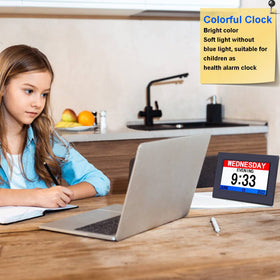 AINFTIME DST Clock automatic brightness reduces glare and night disruption