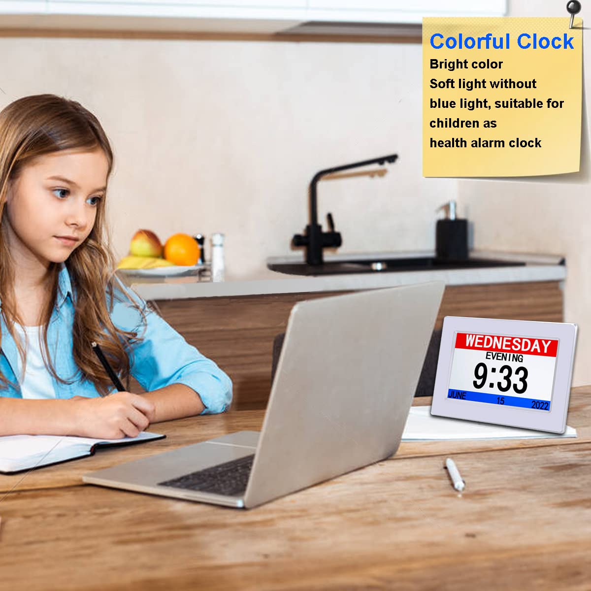 AINFTIME colorful clock display engaging kids and brightening spaces