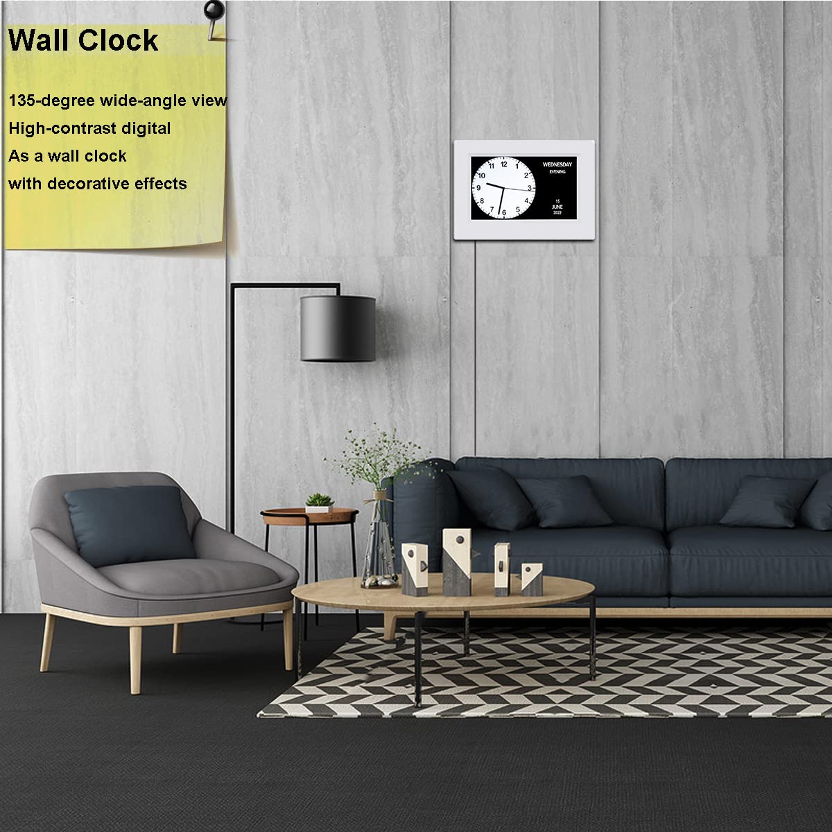 AINFTIME DST Clock doubles as a high-contrast digital photo frame