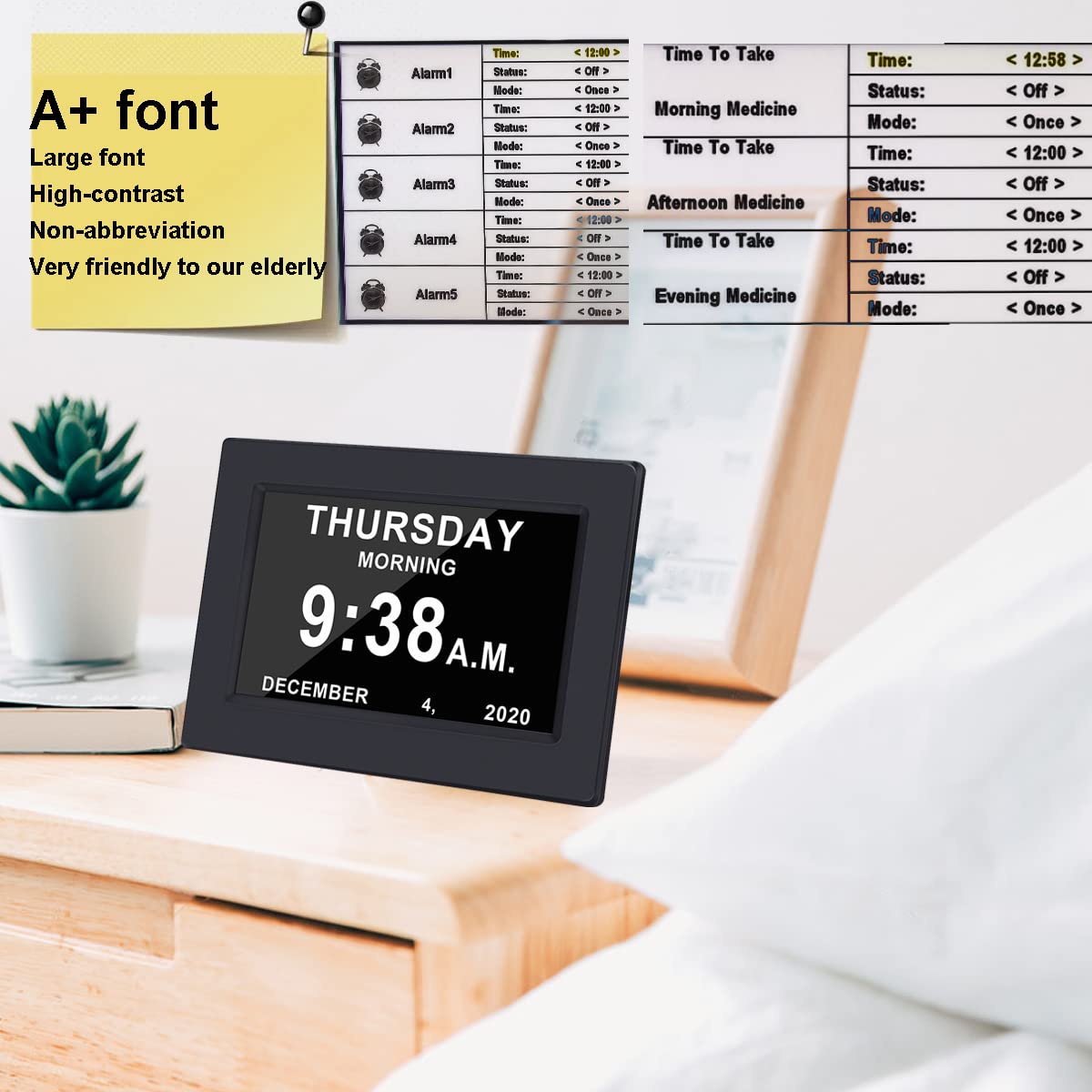 AINFTIME DST Clock with DST auto-adjust to keep accurate local time