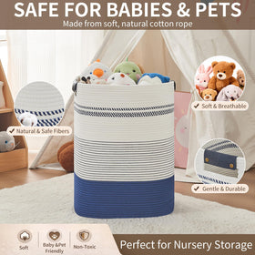 AINUOQI decorative storage basket enhances decor while concealing items