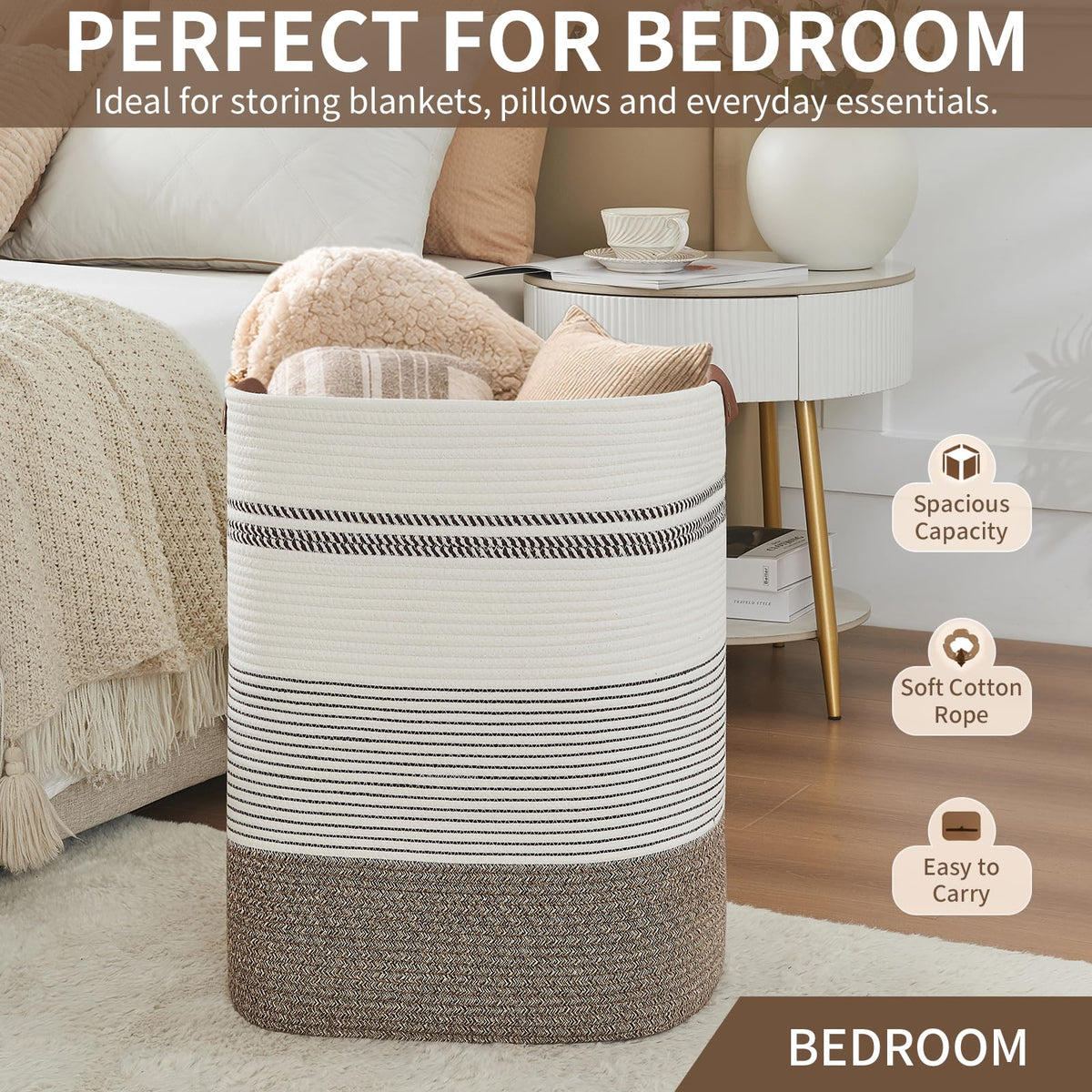 AINUOQI Rice brown and white colorway matches modern decor