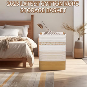 AINUOQI safe cotton basket keeps kids’ toys neatly stored