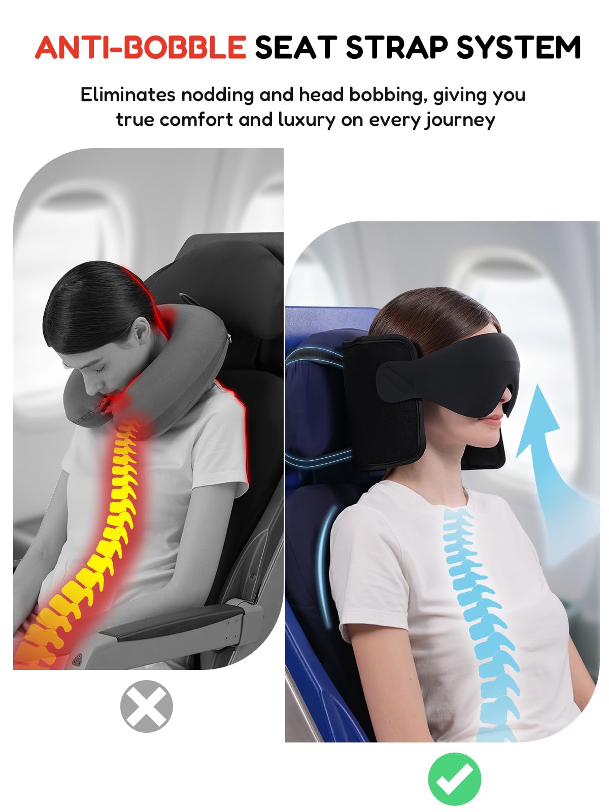 Air Neck Free 3D eye mask blocks light for deep rest