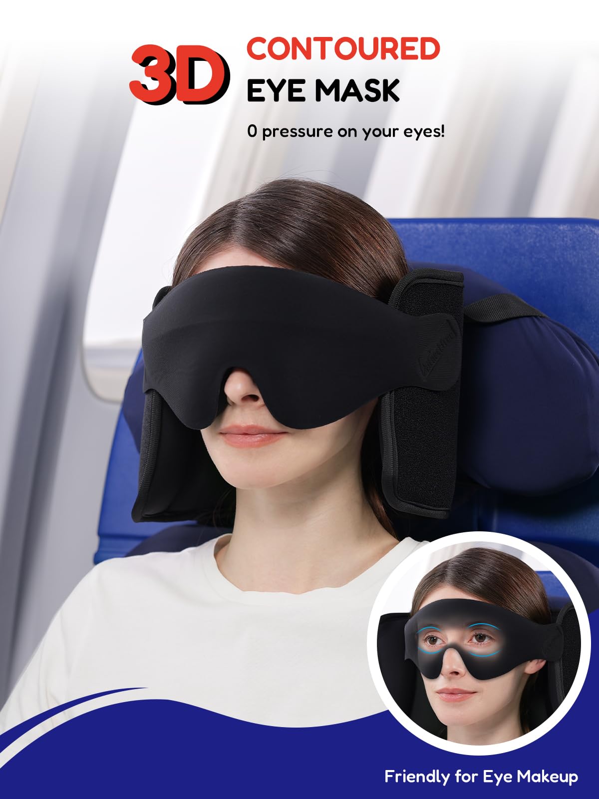 Air Neck Free adjustable strap fits different heights for personalized comfort