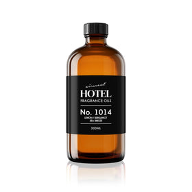 Air-Scent Hotel Diffuser Oil No. 1014 bottle closeup highlighting premium coastal notes.