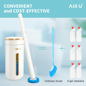 Air U+ compatible with tubs, sinks, mirrors, and tiles without glaze damage.