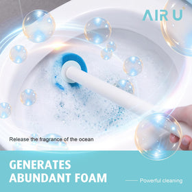 Air U+ disposable head with three-layer design enhances cleaning power.