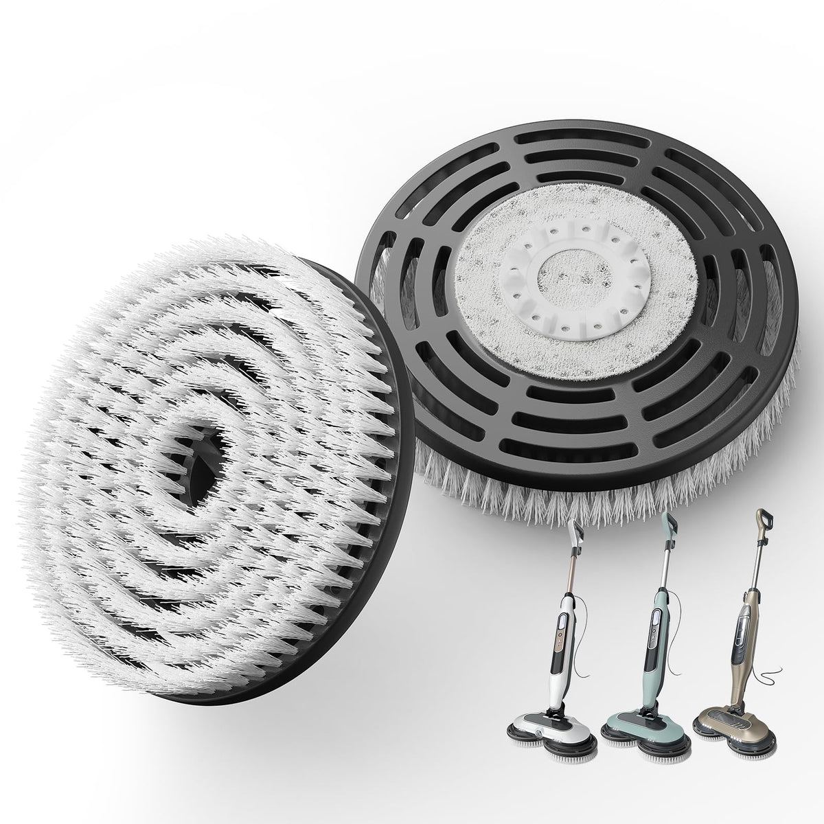 AIR U+ upgraded brush pad front view for Shark mop boosts deep cleaning