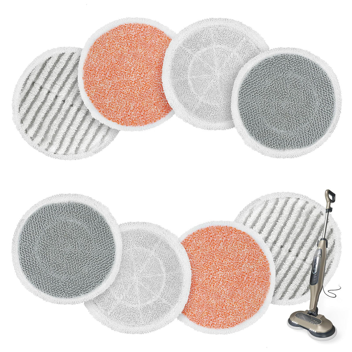 AIR U+ white soft-touch pad for cork floors offering gentle cleaning
