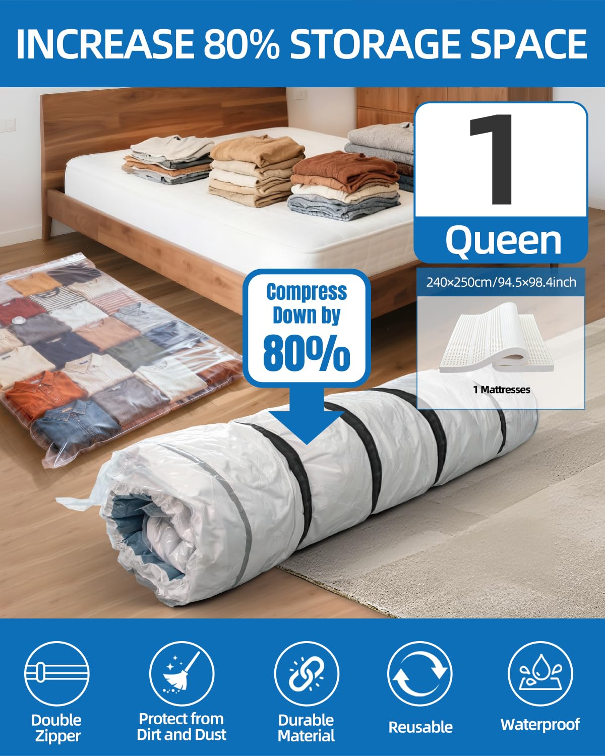 AirBaker 5-layer film design strengthens tear resistance for long-term organization.