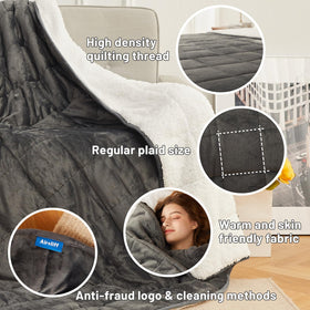 Aircliff blanket being machine washed indicates easy care routine.