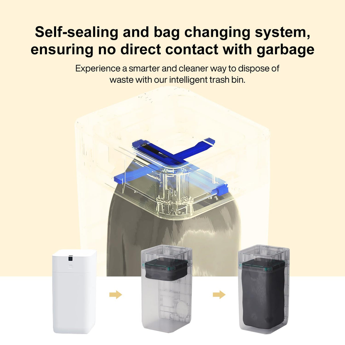 Airdeer automatic bag replacement saves time by swapping bags automatically.
