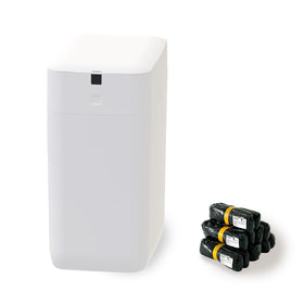 Airdeer self-sealing trash can demonstrates clean hands-off disposal and mess containment.