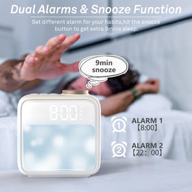 Airivo clock supports 12/24 hour formats for flexible viewing