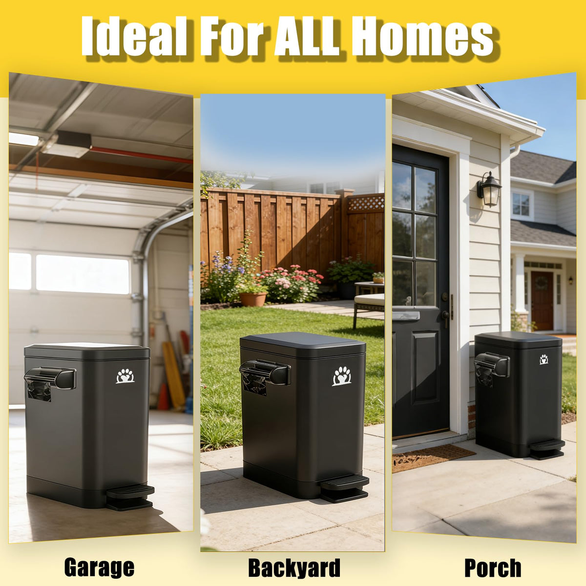 Airjam removable liner allows quick and clean emptying of waste.
