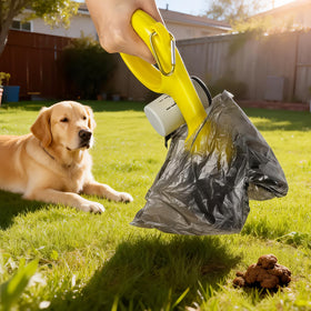 Airjam soft-close lid reduces noise when handling dog waste.