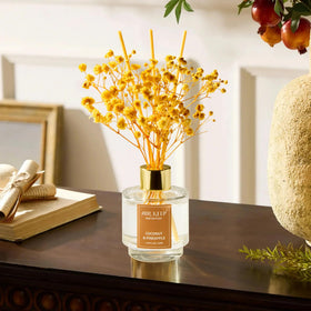Airkeep reed diffuser Lemon Eucalyptus bottle for bright, fresh workspace scent