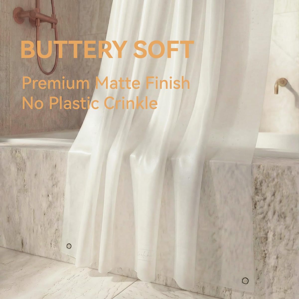 AIRLAKE frosted-matte finish softens glare while preserving privacy