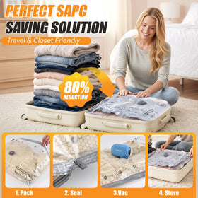 Airlocky 12-piece set offers XS to L sizes for bedding and clothes