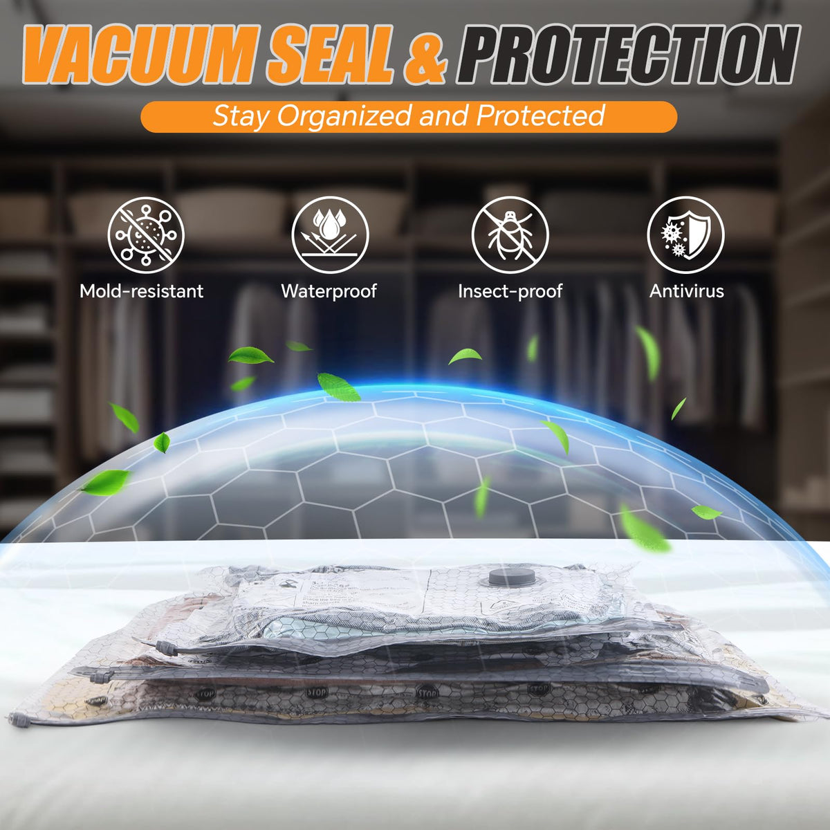 Airlocky double-zip seal and turbine valve ensure airtight compression