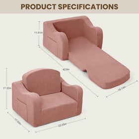 Airpanda 2-in-1 couch converts to a lounger for nap time.