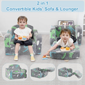 Airpanda glow-dinosaur chair glows softly for bedtime magic.