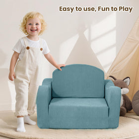 Airpanda comfy toddler chair features machine-washable, removable cover for easy cleaning.