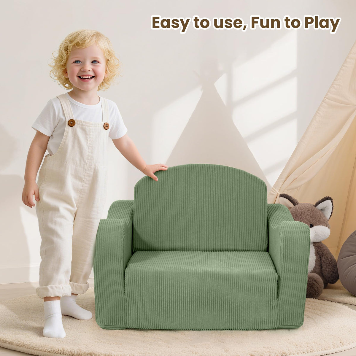 Airpanda Comfy Toddler Chair preassembled for instant coziness